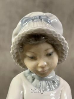 Lladro Nao Figurine 1983 DAISA Garden Girl #410 Farm Wheelbarrow Shovel 7.75