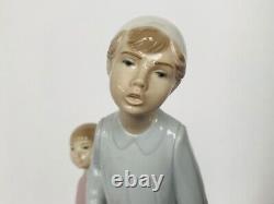 Lladro Nao Figurine 253 Sculpture Ninos Con Miedo Children Fear Box NIB Spain