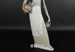 Lladro Nao Figurine #4875 Tall Girl with Two Water Jugs Spain Porcelain