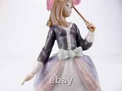 Lladro Nao Figurine Angela 5211 Porcelain Lady Figures Girl with Lace Parasol