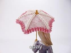 Lladro Nao Figurine Angela 5211 Porcelain Lady Figures Girl with Lace Parasol