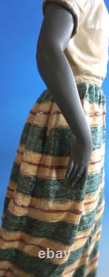 Lladro Nao Figurine Antillana Woman with Fruit Basket Ceramic Large 51cm (F026-489)