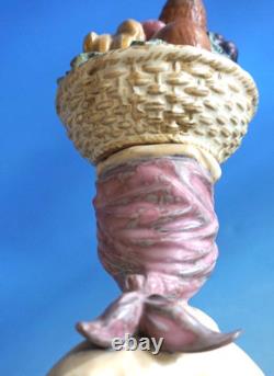 Lladro Nao Figurine Antillana Woman with Fruit Basket Ceramic Large 51cm (F026-489)