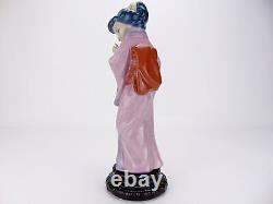 Lladro Nao Figurine Chrysanthemum 4990 Geisha with Fan Spanish Porcelain Figures