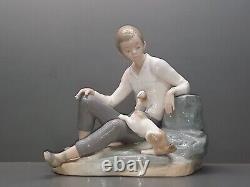 Lladro / Nao Figurine Mark and His Dog 972 24cm