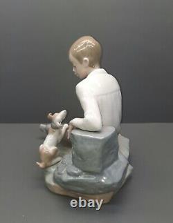 Lladro / Nao Figurine Mark and His Dog 972 24cm