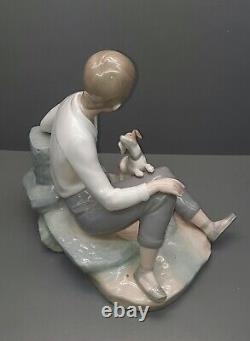 Lladro / Nao Figurine Mark and His Dog 972 24cm