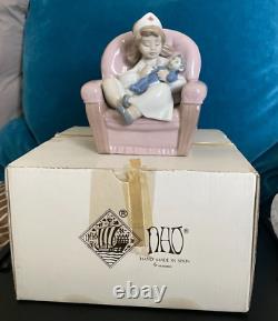 Lladro Nao Figurine, Playing Nurse, Excellent Condition