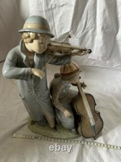 Lladro Nao Figurine Street Musicians 684 Detached Violin Bow & Chello