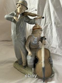 Lladro Nao Figurine Street Musicians 684 Detached Violin Bow & Chello
