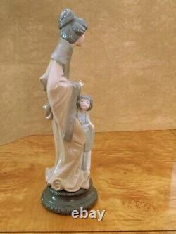 Lladro Nao Geisha Oriental Mother With Child Mint Condition W Box #279 Rare