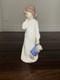 Lladro Nao Girl With Doll #01108 Porcelain Figurine Spain Mint Condition With Box