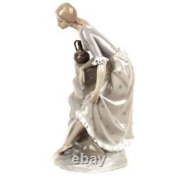 Lladro Nao Girl With Water Jugs Large Porcelain Figurine 13 Tall Great Gift
