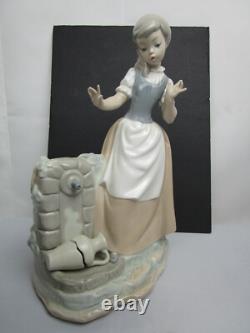 Lladro Nao Girl with Broken Water Jug Porcelain Figurine Collectible