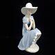 Lladro Nao Girl with Straw Hat Figurine La Pamela #02010229 Vintage 1992