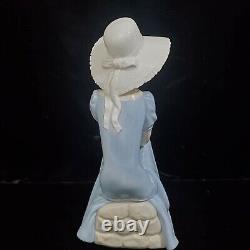 Lladro Nao Girl with Straw Hat Figurine La Pamela #02010229 Vintage 1992