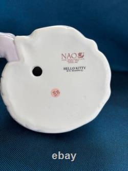 Lladro Nao Hello Kitty Ceramic Figure Pink, 8 tall, used, no box