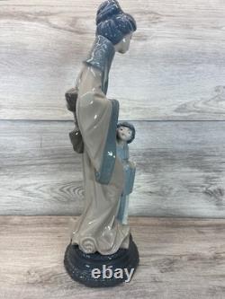 Lladro Nao Japanese Mother & Daughter Glossy Figurine #0279 New With Tags Asian