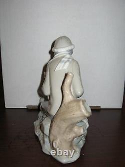 Lladro Nao LESSON FOR THE DOG #140 Boy Figure Handpainted