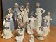 Lladro Nao Porcelain China Figures x 12. Excellent Condition Job Lot