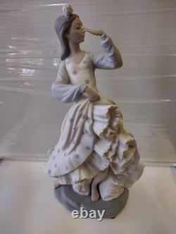 Lladro Nao Porcelain Figurine Flamenco Dancer 35cm Spain Good Condition
