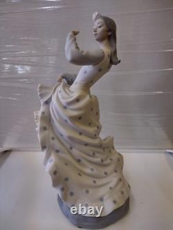 Lladro Nao Porcelain Figurine Flamenco Dancer 35cm Spain Good Condition
