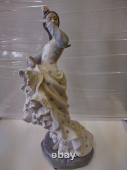 Lladro Nao Porcelain Figurine Flamenco Dancer 35cm Spain Good Condition