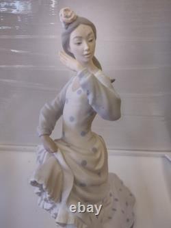 Lladro Nao Porcelain Figurine Flamenco Dancer 35cm Spain Good Condition
