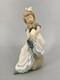 Lladro Nao Porcelain Figurine Girl Tying Shoe Girl Vintage