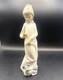 Lladr&oacute; Nao Porcelain Girl Figurine White Glossy Hand Painted 10 in