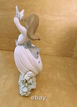 Lladro Nao Rare Girl With Doves #423 Mint Condition In Original Box 10 Tall