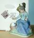 Lladro Nao STORIES To LULU Let's Rest Figurine 1091 Girl & Puppy on Log Boxed
