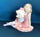 Lladro Nao Sanrio Hello Kitty Ceramic Figure Pink Girl Stay by My Side New jp