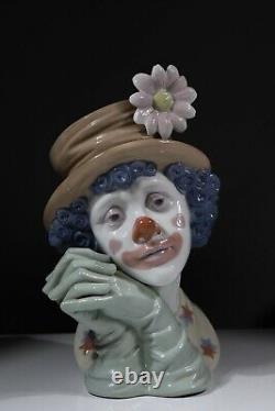 Lladro Nao figure clown circus carnival Spain box 5542 Melancholy Head Bust AE1