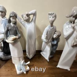 Lladro Nao porcelain figurines, excellent condition no damage