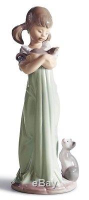 Lladro Porcelain Don't Forget Me! Figurine Girl with Cats Ornament 21cm 01005743