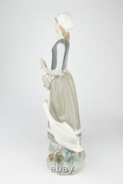Lladro Porcelain Figure, Girl with Goose, by V Martinez, no. 4815