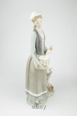 Lladro Porcelain Figure, Girl with Goose, by V Martinez, no. 4815