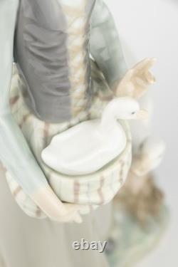 Lladro Porcelain Figure, Girl with Goose, by V Martinez, no. 4815