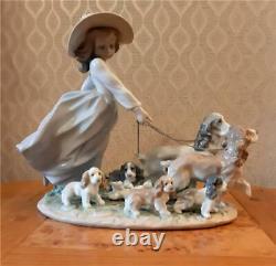 Lladro Porcelain Figure, Puppy Parade, #6784