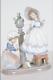 Lladro Porcelain Figurine A Stitch in Time #5344 Girl Sewing Dress