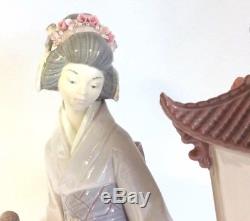 Lladro Porcelain Figurine Geisha Girl MARIKO Pagoda 1421 Rare Large 16 41cm AF