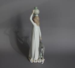 Lladro Porcelain Figurine Nao Girl with Pitcher and Goat 1983 H 31 cm