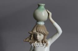 Lladro Porcelain Figurine Nao Girl with Pitcher and Goat 1983 H 31 cm