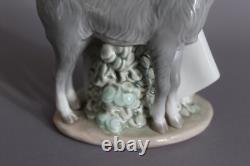 Lladro Porcelain Figurine Nao Girl with Pitcher and Goat 1983 H 31 cm