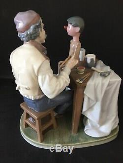 Lladro Puppet Painter. 5396. Giuseppe painting Pinocchio