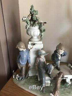 Lladro Puppy Dog Tails 5539 limited edition perfect large