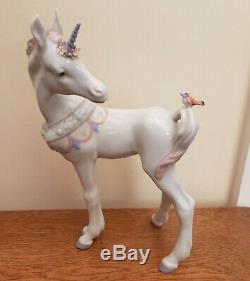 Lladro RARE Unicorn & Friend Figurine #5993 Retired Jose Luis Alvarez