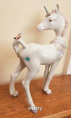 Lladro RARE Unicorn & Friend Figurine #5993 Retired Jose Luis Alvarez