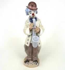 Lladro Sad Sax Clown Figurine 1988 By Francisco Catala 5471 Retired